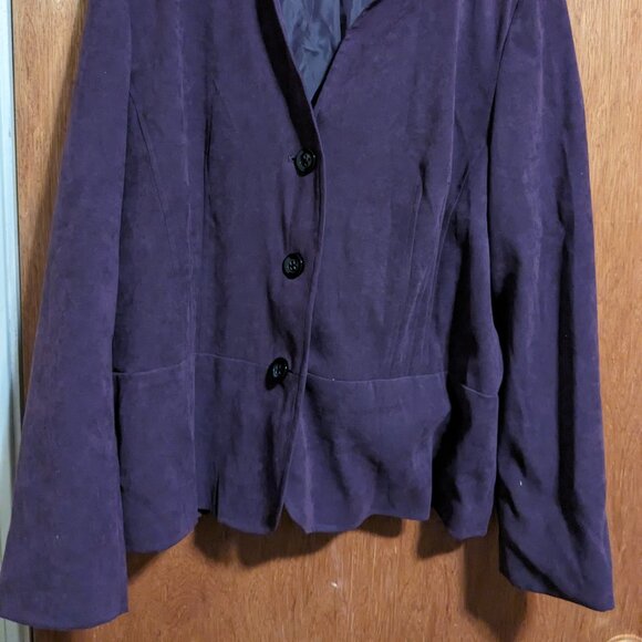 JM Collection Vintage Purple Blazer - Picture 6 of 6
